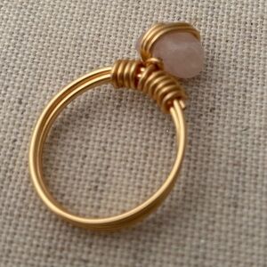 Natural stone ring